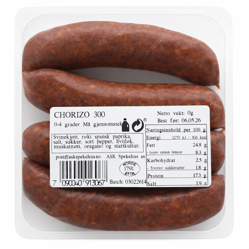 Chorizo Rå pølse