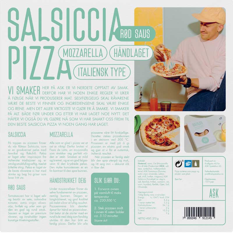 Salsiccia frossen Pizza